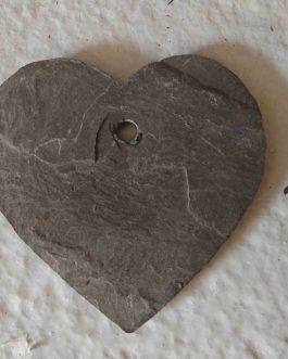 Etiquette Ardoise "Coeur 7cm"